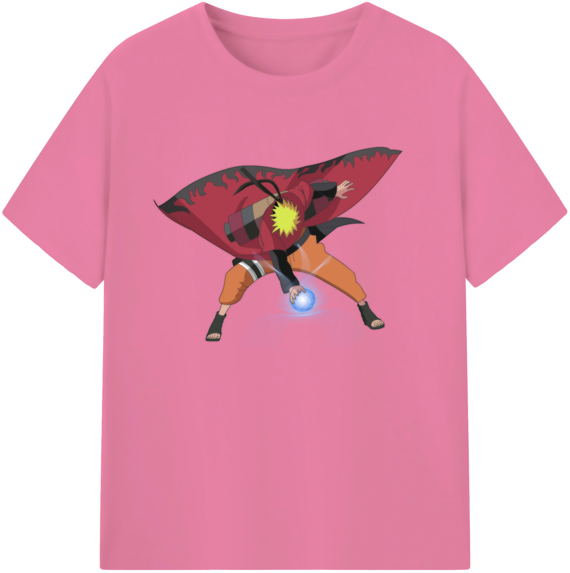 （画像用） NARUTO -ナルト- うずまき ナルト Uzumaki Naruto 綿100％半袖Tシャツ（フロントプリント）